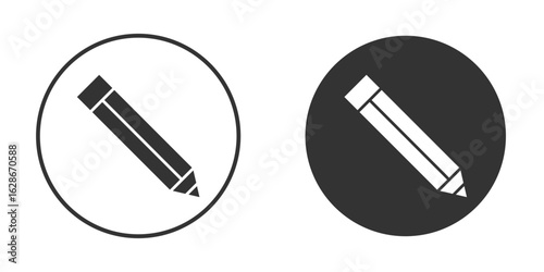 Pencil icon vector design and illustration, graphic design.