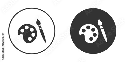 Paint icon vector design and illustration, graphic design.