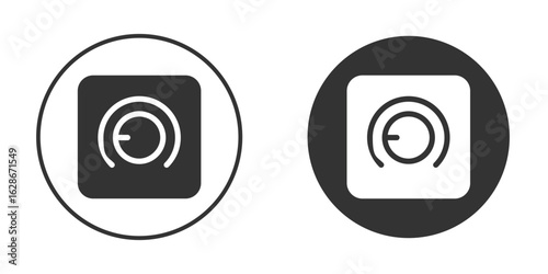 Knob icon vector design and illustration, graphic design.