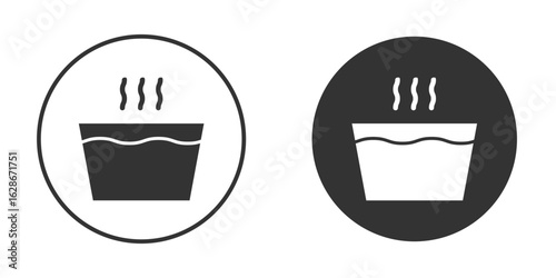 Hot Water icon vector design and illustration, graphic design.