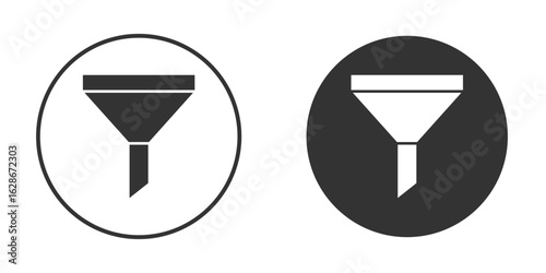 Funnel icon vector design and illustration, graphic design.
