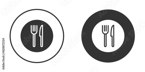 Fork and Knife icon vector design and illustration, graphic design.