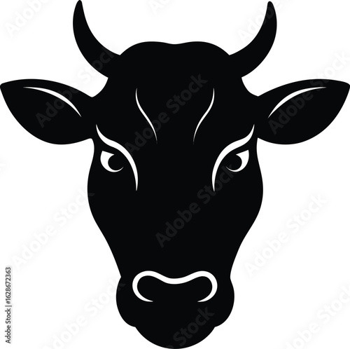 cow head vector