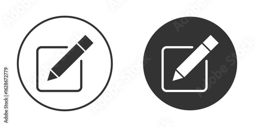 Edit button icon vector design and illustration, graphic design.