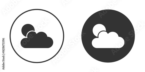 Cloudy Day icon vector design and illustration, graphic design.