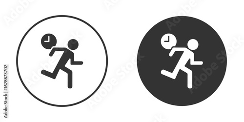 Busy icon vector design and illustration, graphic design.