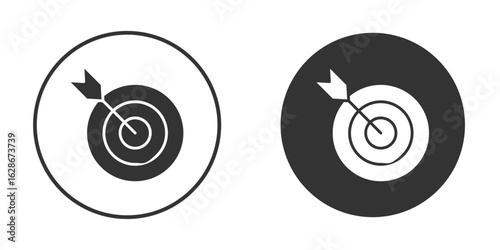 Bulls eye icon vector design and illustration, graphic design.
