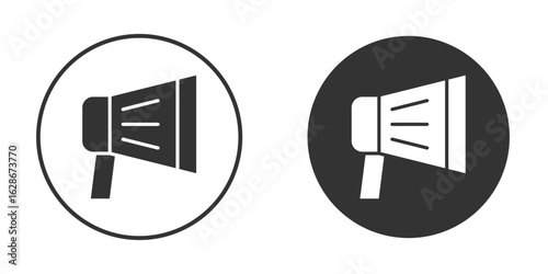 Bullhorn icon vector design and illustration, graphic design.