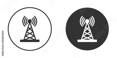 Antenna icon vector design and illustration, graphic design.