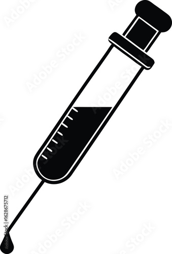 burette on white background.eps