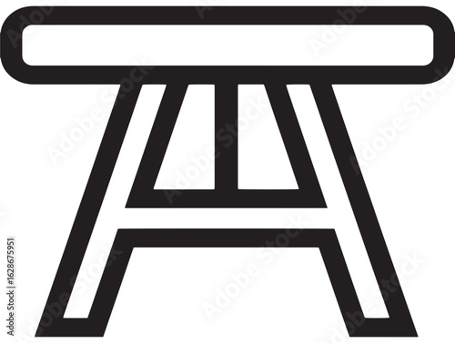 Stylish table cover protector in modern flat line  