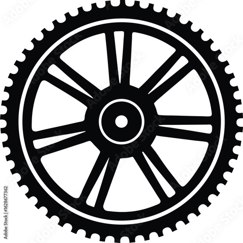 flywheel on white background.eps