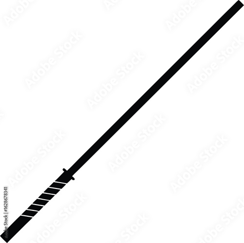 kendo shinai  bamboo sword  on white background.eps