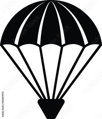 parachute pilot chute on white background.eps