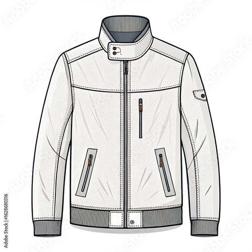 Jacket Icon Isolated On White Background