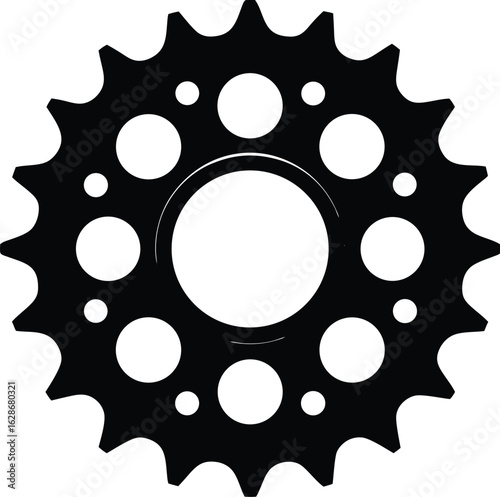sprocket on white background.eps