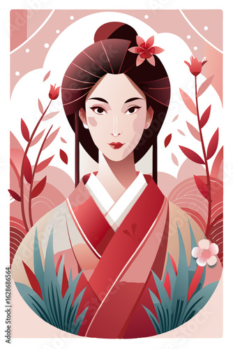 japanese girl in kimono