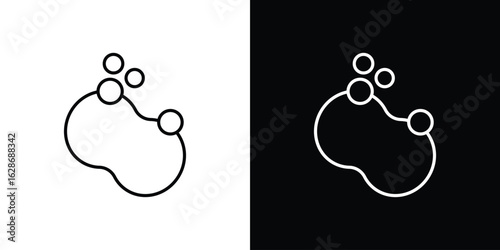 Soap icon. Thin line customizable illustration.