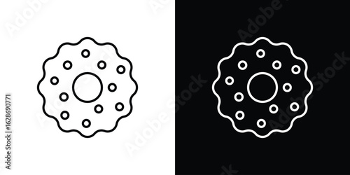 Microorganism icon. Thin line customizable illustration.