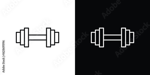 Gym icon. Thin line customizable illustration.