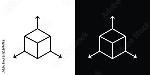 Bim icon. Thin line customizable illustration.