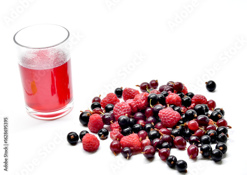 Berries for compote raspberries currants gooseberries and cooking compote