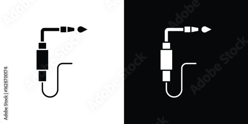Welding icon flat vectors. set of silhouette vectors