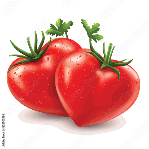Heart-shaped fresh vegetable arrangement on white