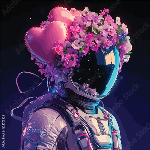 Sci-fi Love Warrior Astronaut Robot