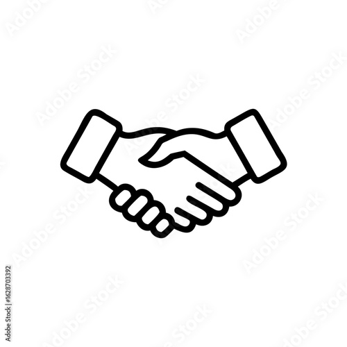 Successful Business Partnership Handshake Agreement and Trust Building
