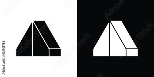 Camping icon flat vectors. set of silhouette vectors