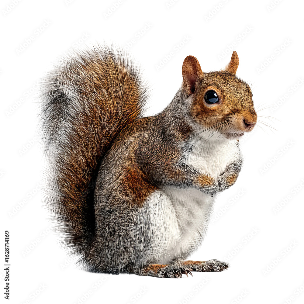 Obraz premium squirrel isolated on white background 