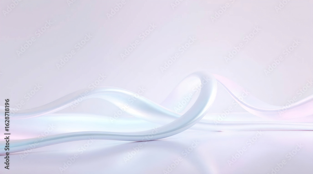 Obraz premium abstract, dynamic design created using 3D modeling techniques. shades of pink, purple and other colors