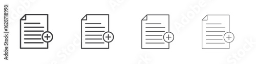 Add document icon outline drawings. Editable strokes bundle