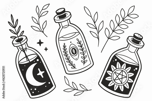 Halloween, Adorable halloween characters including ghosts bats pumpkins and witches in a charming vector design