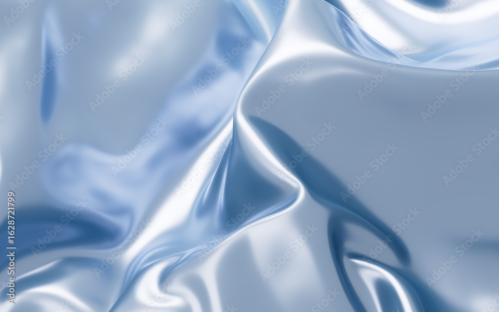 Obraz premium Navy blue silk background, 3d rendering.