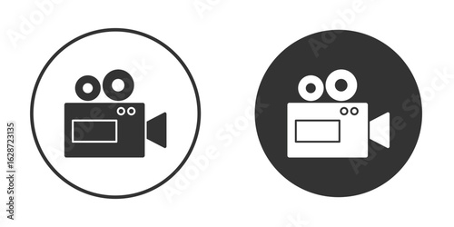 Video camera icon for your web mobile application design. Modern flat.