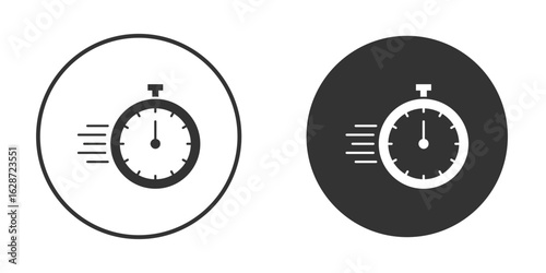 Time fast icon for your web mobile application design. Modern flat.