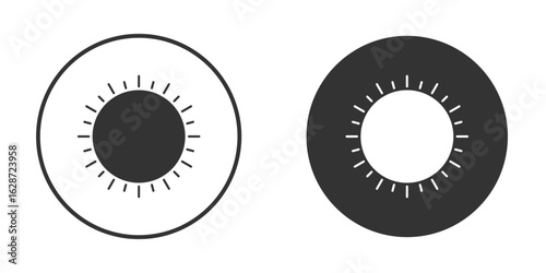 Sun icon for your web mobile application design. Modern flat.