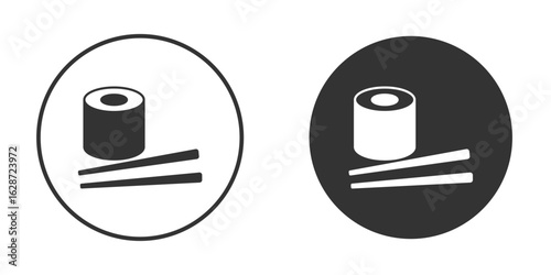 Sushi icon for your web mobile application design. Modern flat.