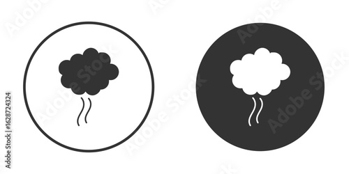 Smoke icon for your web mobile application design. Modern flat.