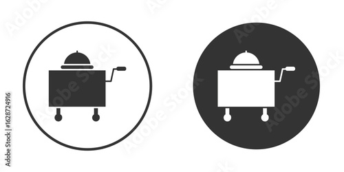 Room service icon for your web mobile application design. Modern flat.