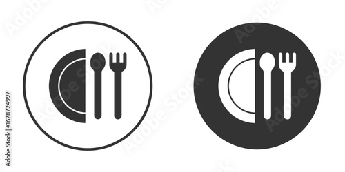 Restaurant icon for your web mobile application design. Modern flat.