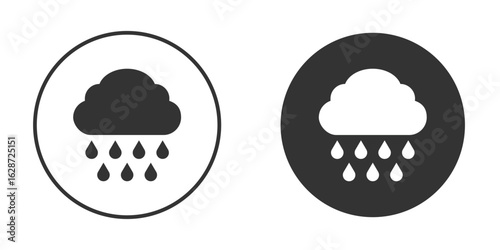 Rain icon for your web mobile application design. Modern flat.