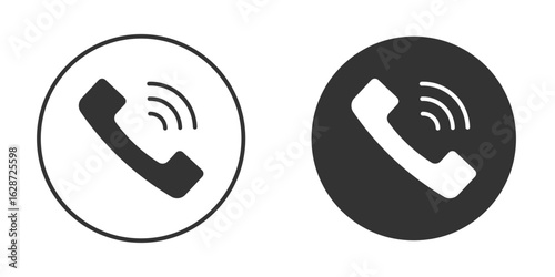 Phone call icon for your web mobile application design. Modern flat.