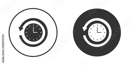Past time icon for your web mobile application design. Modern flat.