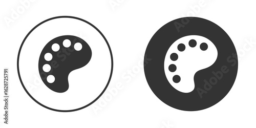 Palette icon for your web mobile application design. Modern flat.