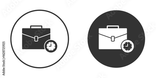 Office time icon for your web mobile application design. Modern flat.