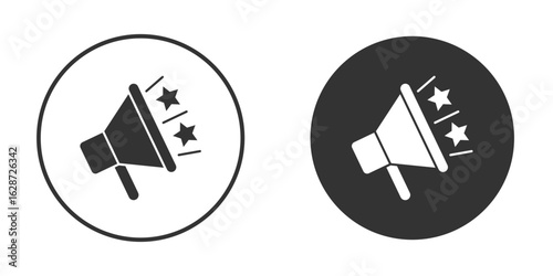 Megaphone icon for your web mobile application design. Modern flat.