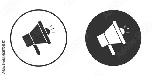 Megaphone icon for your web mobile application design. Modern flat.